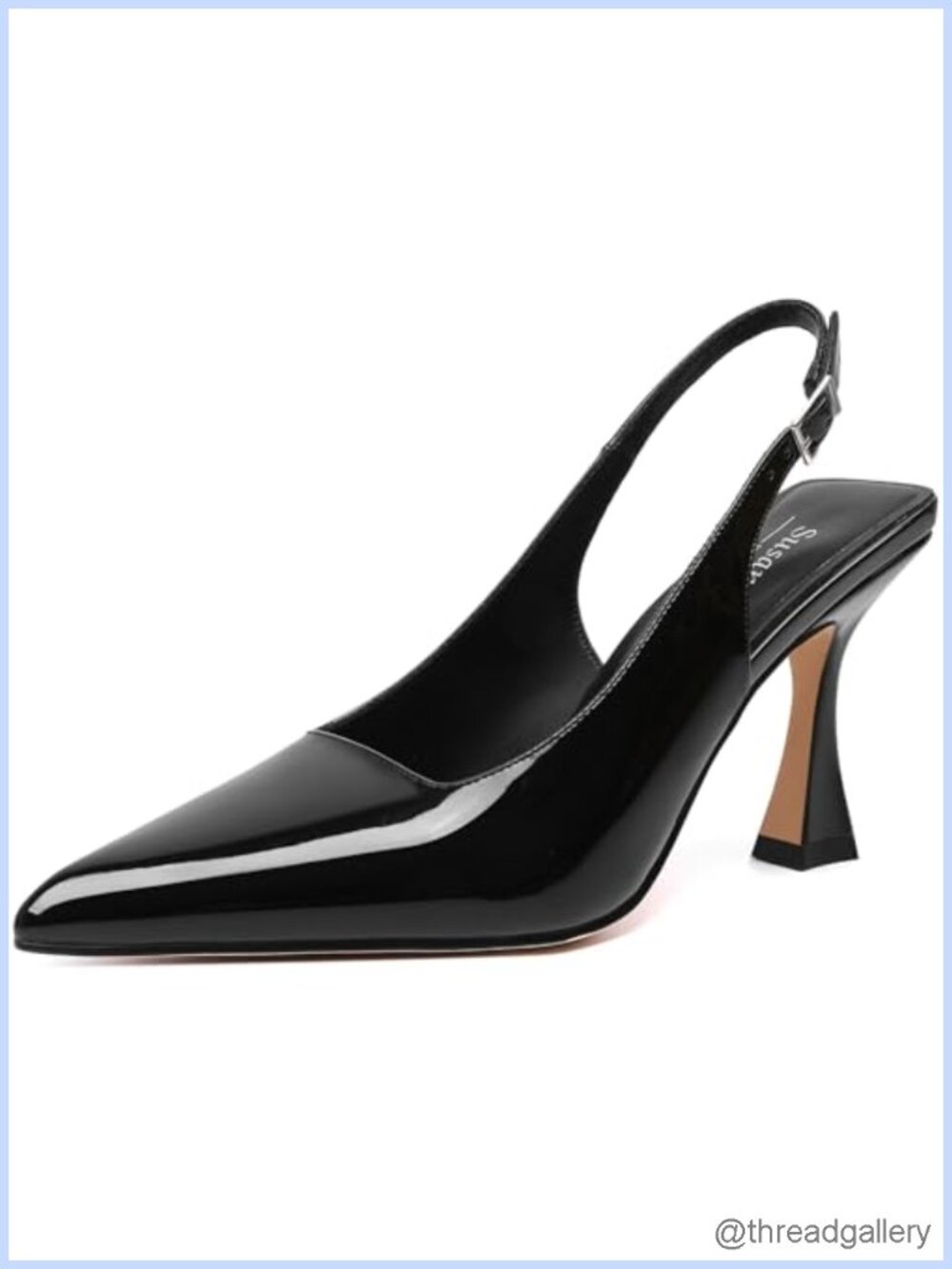 Slingback Kitten Heels Pointy Toe Dressy Pumps for Wedding Party Prom